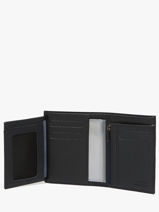 Wallet With Coin Purse Leather Etrier Blue madras EMAD5016-vue-porte