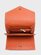 Portefeuille Porte-monnaie Madras Cuir Etrier Orange madras EMAD469-vue-porte