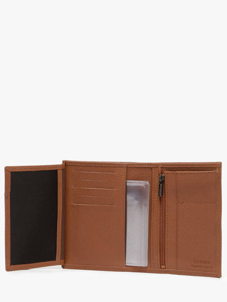 Wallet Leather Madras Etrier Brown madras EMAD271 other view 2